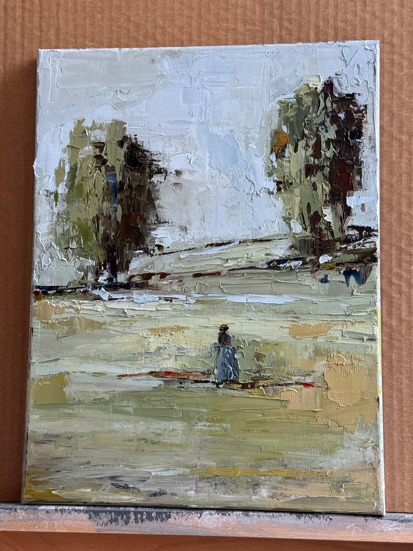 Woman Standing in Field in France