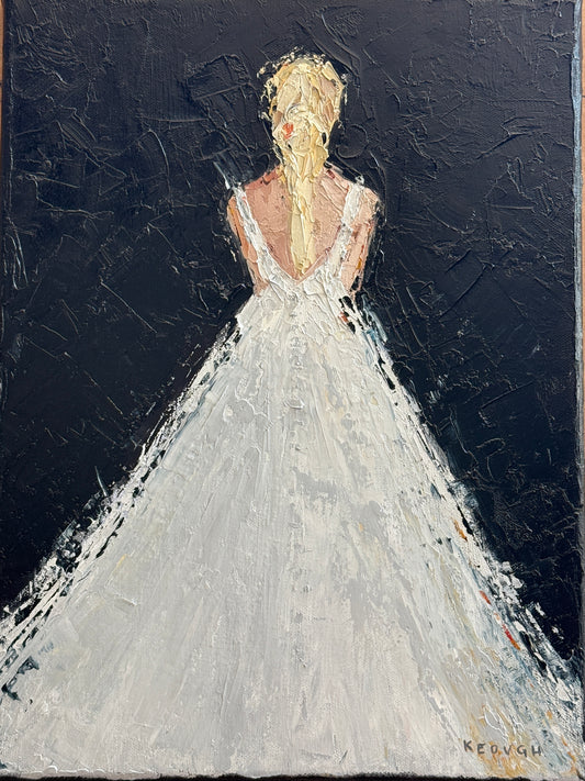 Daughter in Her Wedding Dress