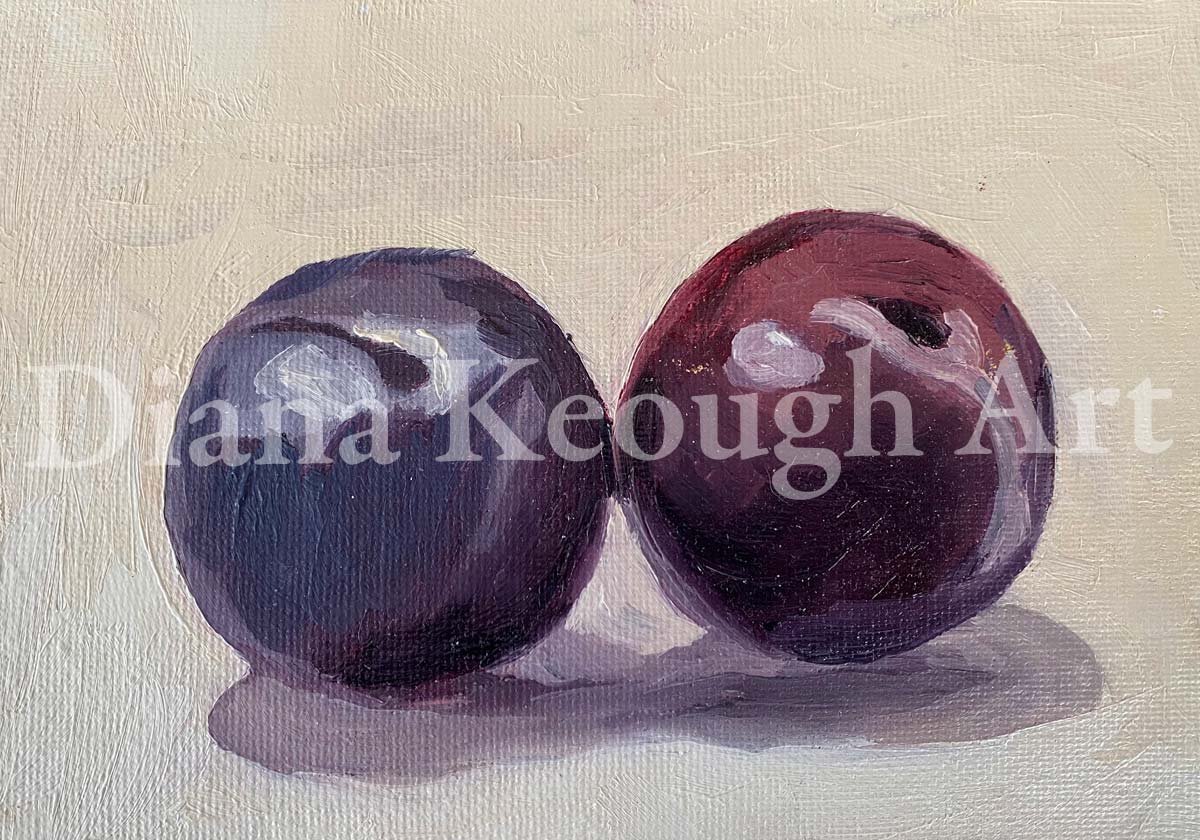 Still Life: Plums